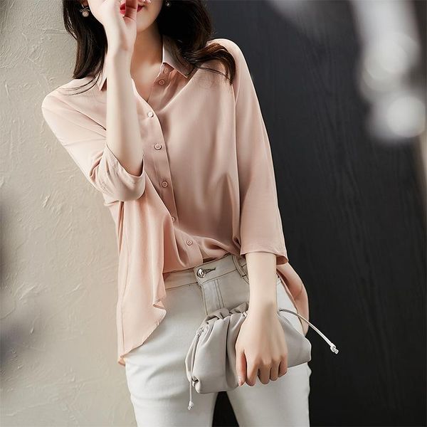 women's blouses & shirts color satin pure shirt design minority korean loose v-neck thin autumn long sleeve, White
women's blouses & shirts color satin pure shirt design minority korean loose v-neck thin autumn long sleeve, White