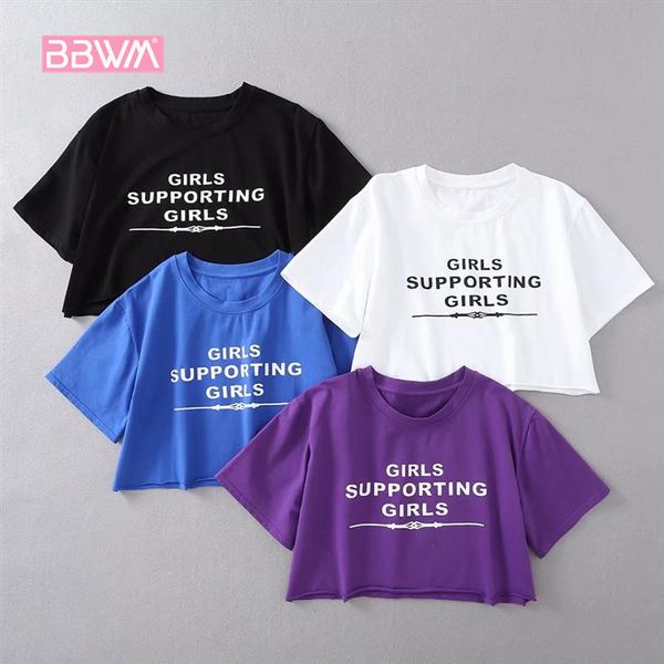color high waist short-sleeved t-shirt summer letter printing loose-necked short-sleeved t-shirt 210507, White
color high waist short-sleeved t-shirt summer letter printing loose-necked short-sleeved t-shirt 210507, White