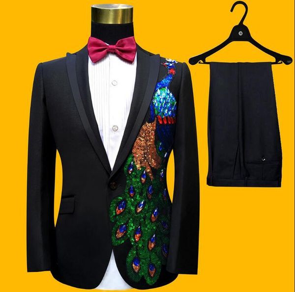 men's suits & blazers stage male slim formal dress set sparkling diamond buckle costumes for singers masculino homme terno black fashio, White;black
men's suits & blazers stage male slim formal dress set sparkling diamond buckle costumes for singers masculino homme terno black fashio, White;black