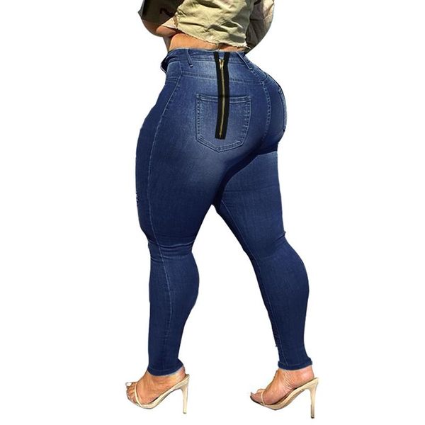 women's jeans elastic skinny high waist pencil women 2021 pockets fake zippers stretch denim full length pants tight trousers hip lift, Blue
women's jeans elastic skinny high waist pencil women 2021 pockets fake zippers stretch denim full length pants tight trousers hip lift, Blue