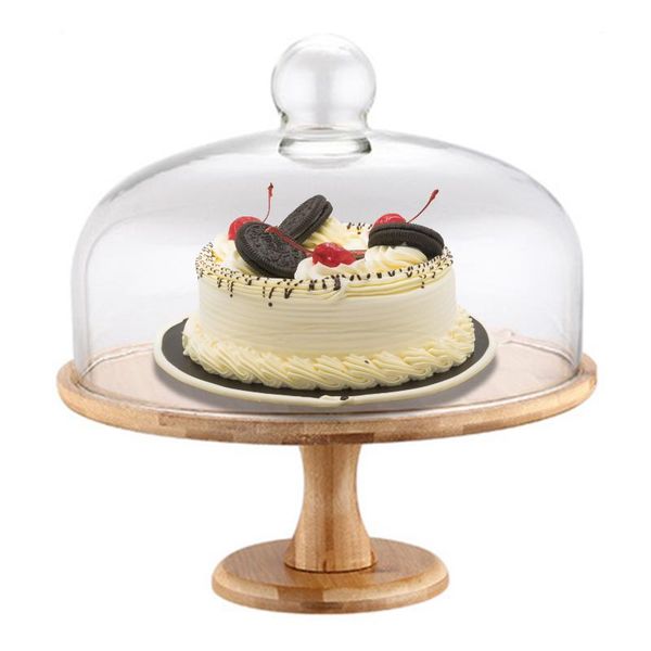 nordic style retro wooden cake plate glass cover dessert table display stand tray home kitchen decoration festive party other bakeware
nordic style retro wooden cake plate glass cover dessert table display stand tray home kitchen decoration festive party other bakeware