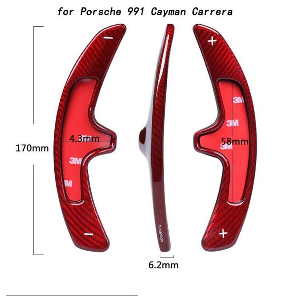 interior decorations red carbon car steering wheel shift paddles shifter for 991 2013-16 cayman 981 carrera 2012-16 accessories
interior decorations red carbon car steering wheel shift paddles shifter for 991 2013-16 cayman 981 carrera 2012-16 accessories