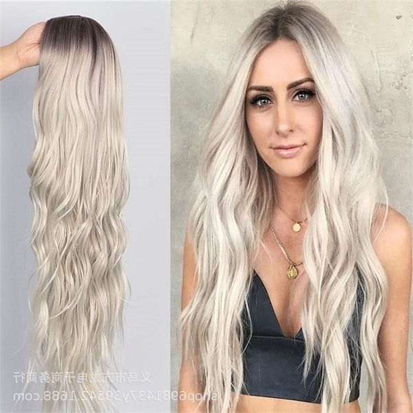 gradient wig gray female corn beard chemical fiber headset with long curly hair in the middle, Black
gradient wig gray female corn beard chemical fiber headset with long curly hair in the middle, Black