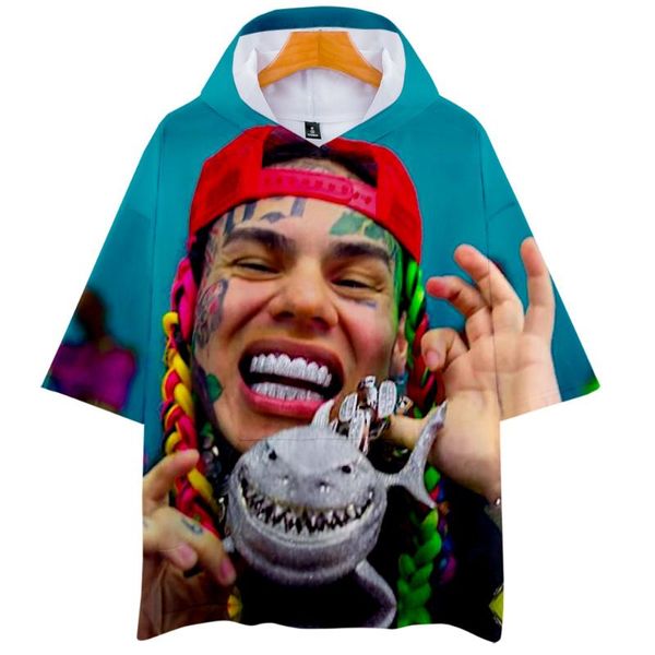 men's t-shirts rapper 6ix9ine tshirt for men 3d hooded summer women short sleeve harajuku streetwear tekashi69 clothes, White;black
men's t-shirts rapper 6ix9ine tshirt for men 3d hooded summer women short sleeve harajuku streetwear tekashi69 clothes, White;black