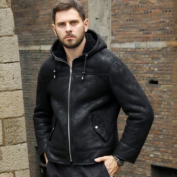 mens b3 shearling jacket black leather hooded fur coat short sheepskin winter coats men's & faux
mens b3 shearling jacket black leather hooded fur coat short sheepskin winter coats men's & faux