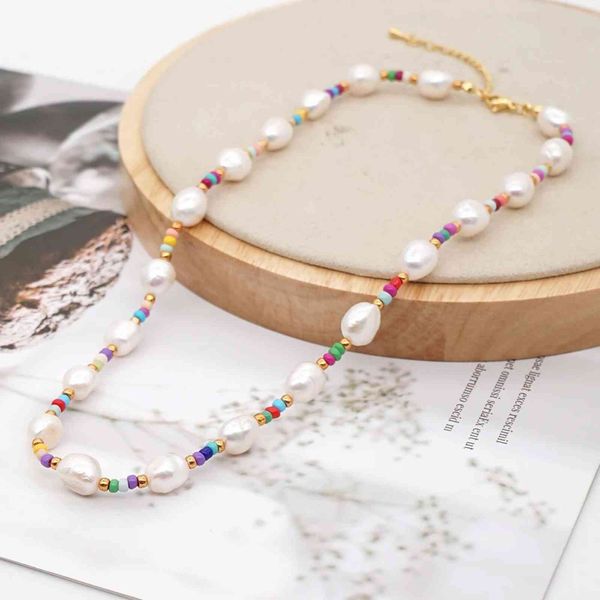 simple new bohemian colorful claws handmade baroque frhwater pearls chain jewellery 316 titanium steel accsori, Silver
simple new bohemian colorful claws handmade baroque frhwater pearls chain jewellery 316 titanium steel accsori, Silver