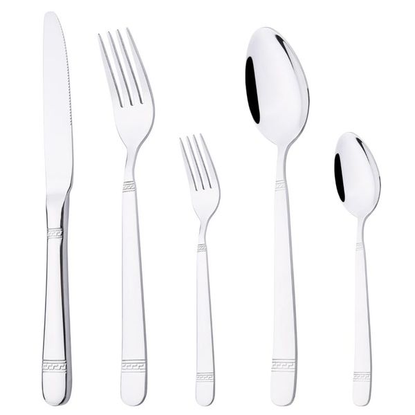 flatware sets 5pcs/set mirror dinnerware knife fork spoon cutlery set stainless steel tableware carve silverware kitchen
flatware sets 5pcs/set mirror dinnerware knife fork spoon cutlery set stainless steel tableware carve silverware kitchen