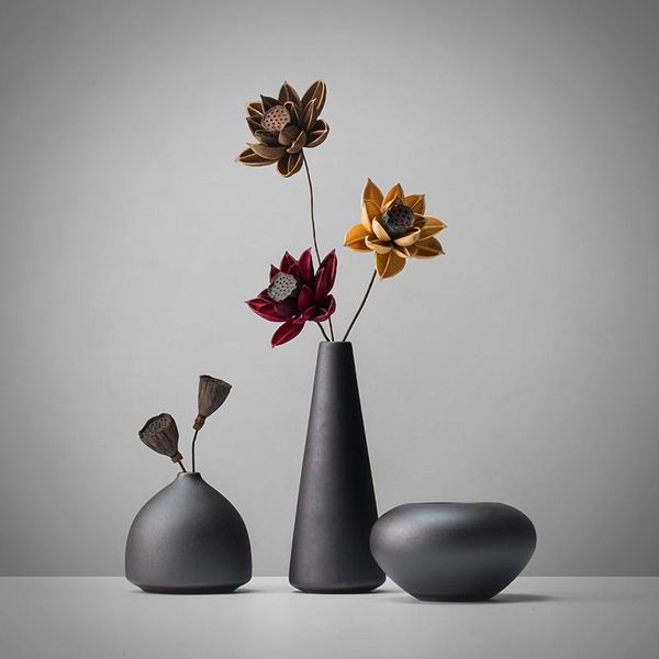 vases creative home living room water culture dried flowers vase small ceramic ornaments black simple modern decorations
vases creative home living room water culture dried flowers vase small ceramic ornaments black simple modern decorations