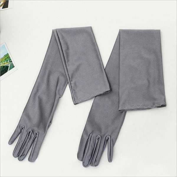 five fingers gloves classic women black white red grey skin opera/elbow/wrist stretch satin finger long flapper matching costume, Blue;gray
five fingers gloves classic women black white red grey skin opera/elbow/wrist stretch satin finger long flapper matching costume, Blue;gray