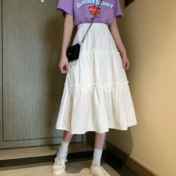 elastic skirts fungus women solid waist loose ruched midi skirt student harajuku simple fashion casual ins kawaii japanese daily, Black
elastic skirts fungus women solid waist loose ruched midi skirt student harajuku simple fashion casual ins kawaii japanese daily, Black