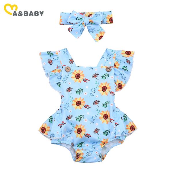 0-24m summer born infant baby girl flower romper ruffles sunflower jumpsuit playsuit costumes clothing 210515, Blue
0-24m summer born infant baby girl flower romper ruffles sunflower jumpsuit playsuit costumes clothing 210515, Blue