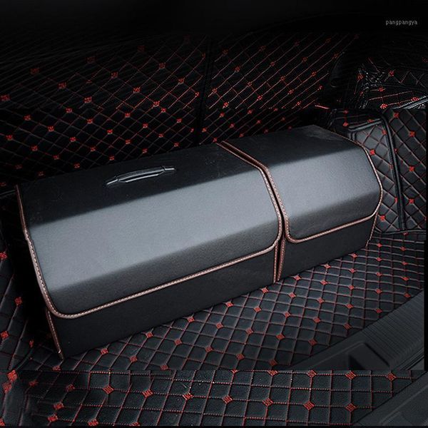 universal pu leather car trunk organizer box storage bag auto trash tool folding large cargo stowing tidying
universal pu leather car trunk organizer box storage bag auto trash tool folding large cargo stowing tidying