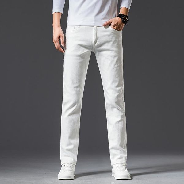 men's pants classic style skinny white jeans men cotton casual business stretch denim trousers male fashion brand, Black
men's pants classic style skinny white jeans men cotton casual business stretch denim trousers male fashion brand, Black