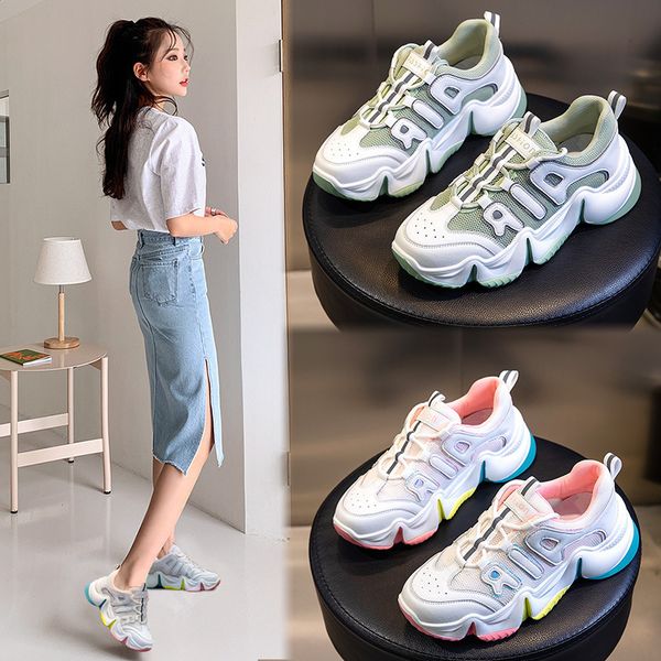 leather women's shoes summer breathable thick soled casual sports korean version versatile heightening daddy, Black;white
leather women's shoes summer breathable thick soled casual sports korean version versatile heightening daddy, Black;white