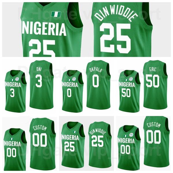 2021 basketball 3 miye oni jersey 25 spencer dinwiddie 0 kz okpala 33 nwora 15 jahlil okafor 22 gabe vincent 1 ike iroegbu 5 stan okoye ni r, Black;red
2021 basketball 3 miye oni jersey 25 spencer dinwiddie 0 kz okpala 33 nwora 15 jahlil okafor 22 gabe vincent 1 ike iroegbu 5 stan okoye ni r, Black;red