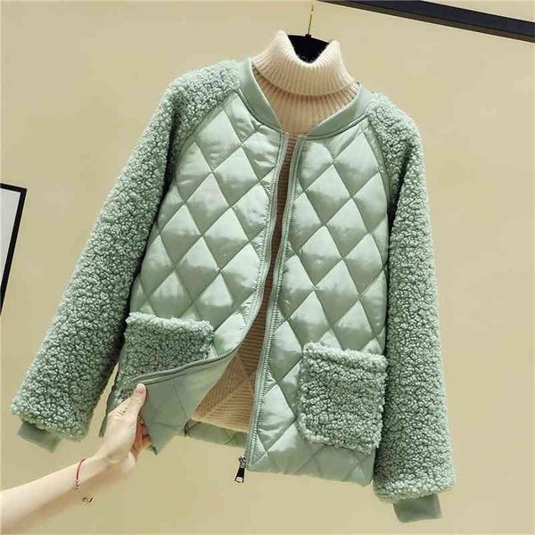 winter warm casual yellow patchwork fashion parkas women plush lambs thicken loose cashmere stitching jacket female 210421, Black
winter warm casual yellow patchwork fashion parkas women plush lambs thicken loose cashmere stitching jacket female 210421, Black