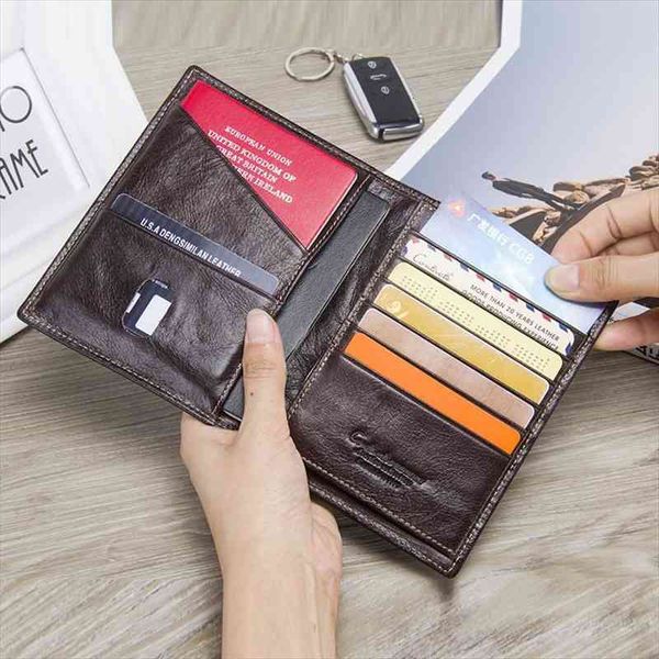 contacts casual genuine leather male wallet p holder passport card for travel purse with zipper pocket, Red;black
contacts casual genuine leather male wallet p holder passport card for travel purse with zipper pocket, Red;black
