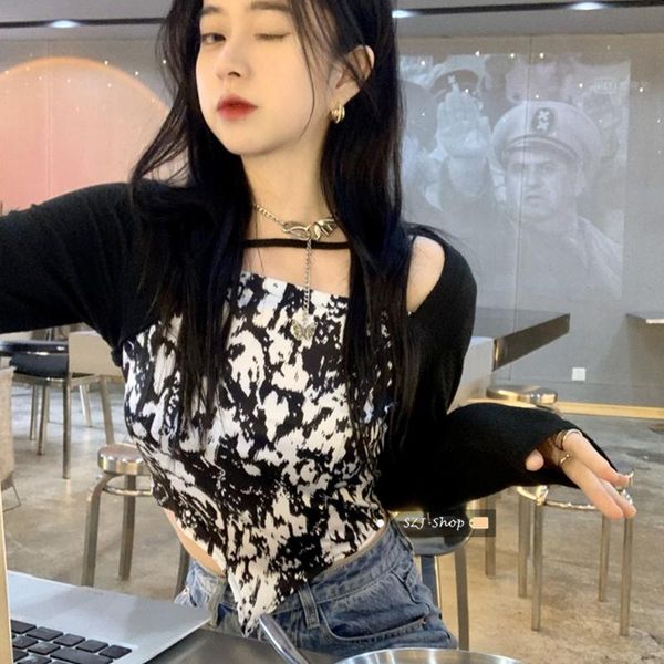 women's t-shirt color long sleeve clothing in the summer of 2021 retro spice coat cultivate morality, White
women's t-shirt color long sleeve clothing in the summer of 2021 retro spice coat cultivate morality, White