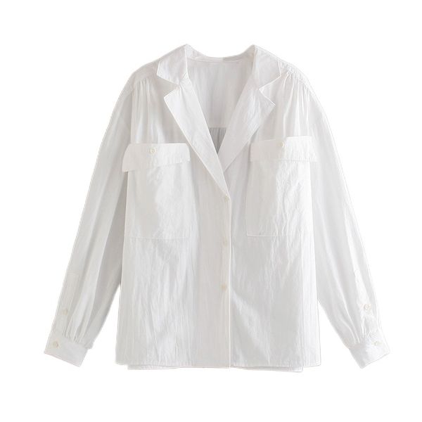 summer women shirts white loose oversized blouses female korean style blusas pockets 210430
summer women shirts white loose oversized blouses female korean style blusas pockets 210430