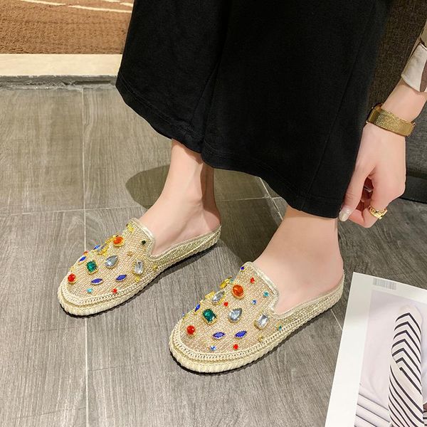 slippers colorful rhinestone flat women summer shoes breathable mesh mules ladies outdoor travel sandals beach, Black
slippers colorful rhinestone flat women summer shoes breathable mesh mules ladies outdoor travel sandals beach, Black