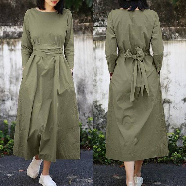 casual dresses women's long sleeve sundress solid maxi dress female party vestidos kaftan robe 7, Black;gray
casual dresses women's long sleeve sundress solid maxi dress female party vestidos kaftan robe 7, Black;gray