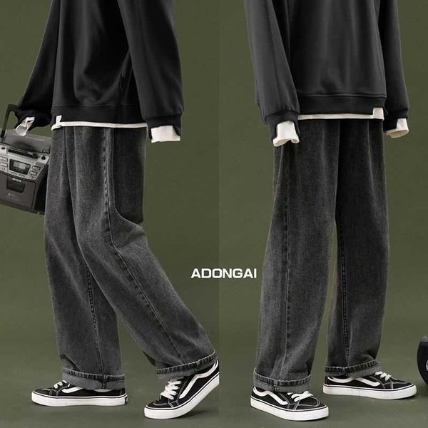 jeans male spring loose punk streetwea trend black straight jeans women students korean wide-leg men's trousers autumn 210526, Blue
jeans male spring loose punk streetwea trend black straight jeans women students korean wide-leg men's trousers autumn 210526, Blue