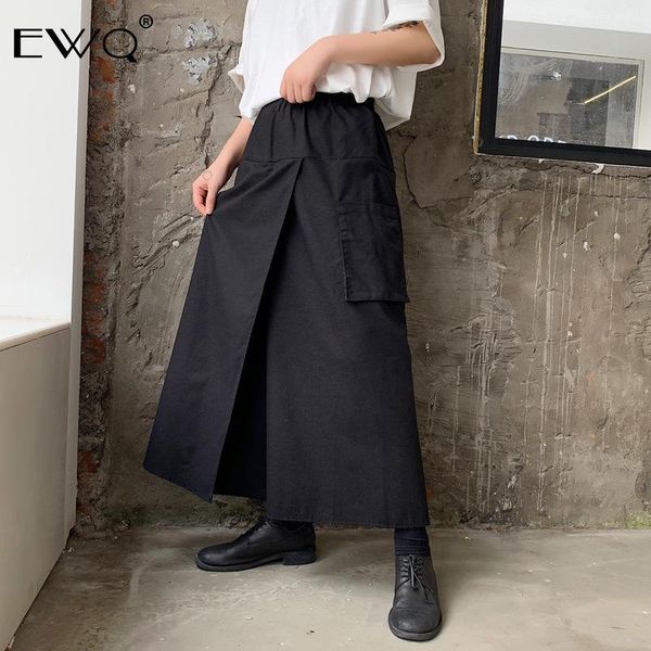 men's pants ewq / 2021 fashion autumn japanese fake two pieces harem men trousers elastic waist loose casual ankle-length 9a109, Black
men's pants ewq / 2021 fashion autumn japanese fake two pieces harem men trousers elastic waist loose casual ankle-length 9a109, Black