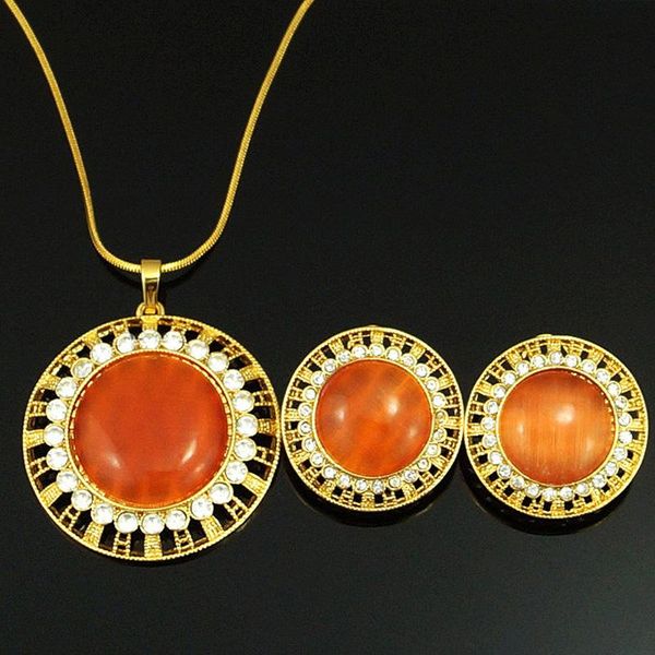 earrings & necklace gold colour earring pendant jewelry sets design for african women, Silver
earrings & necklace gold colour earring pendant jewelry sets design for african women, Silver