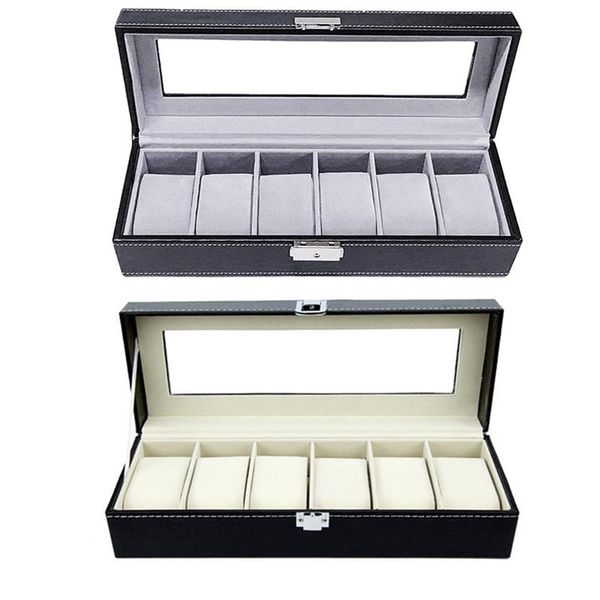 watch boxes & cases 6 slots leather storage box organizer mechanical mens luxury display holder black jewelry gift case, Black;blue
watch boxes & cases 6 slots leather storage box organizer mechanical mens luxury display holder black jewelry gift case, Black;blue