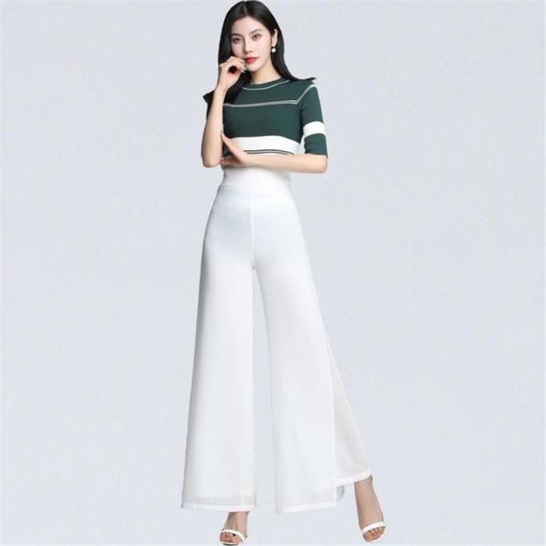 women's pants & capris woman summer plus size wide leg thin chiffon trousers breathable pantalons high pantalones loose jupe female spl, Black;white
women's pants & capris woman summer plus size wide leg thin chiffon trousers breathable pantalons high pantalones loose jupe female spl, Black;white