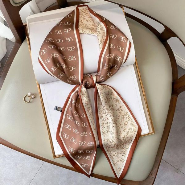 scarves silk scarf ribbon 15*150cm female bag butterfly print women skinny fashion foulard bandana hair scarfs, Blue;gray
scarves silk scarf ribbon 15*150cm female bag butterfly print women skinny fashion foulard bandana hair scarfs, Blue;gray