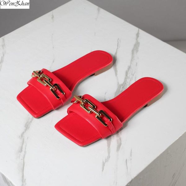 women flat summer shoes red color with chain non slip ladies fashion comfortable on female 36-42 p21-8 sandals, Black
women flat summer shoes red color with chain non slip ladies fashion comfortable on female 36-42 p21-8 sandals, Black