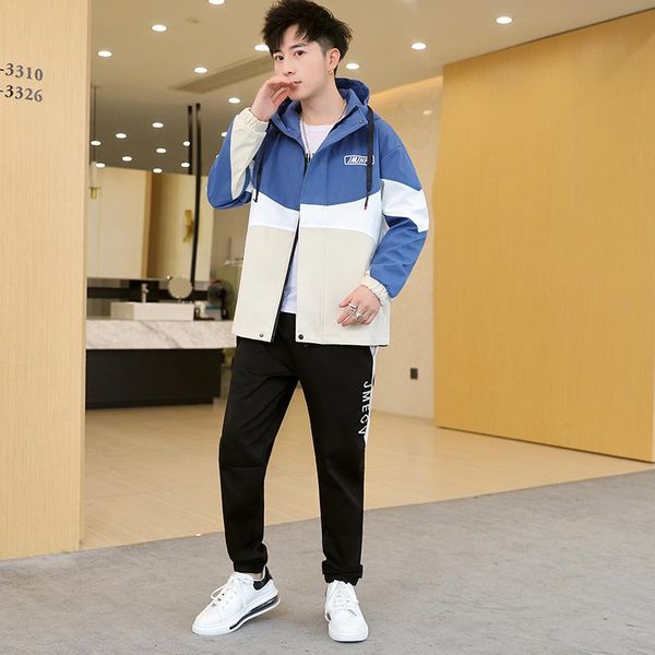 men's tracksuits 2021 autumn style men streetwear tracksuit jackets and coats ribbons hip hop pants sporting mens clothing, Gray
men's tracksuits 2021 autumn style men streetwear tracksuit jackets and coats ribbons hip hop pants sporting mens clothing, Gray