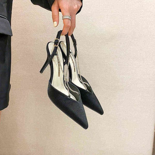 dress shoes pointed high heel's line buckle chain casual single shoes in spring and summer 2022, Black
dress shoes pointed high heel's line buckle chain casual single shoes in spring and summer 2022, Black