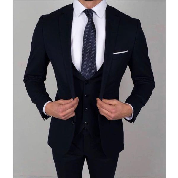 dark navy slim fit men suits 3 pieces groom wedding tuxedo male jacket vest with pant business custom fashion costume 2021 men's & blaz, White;black
dark navy slim fit men suits 3 pieces groom wedding tuxedo male jacket vest with pant business custom fashion costume 2021 men's & blaz, White;black