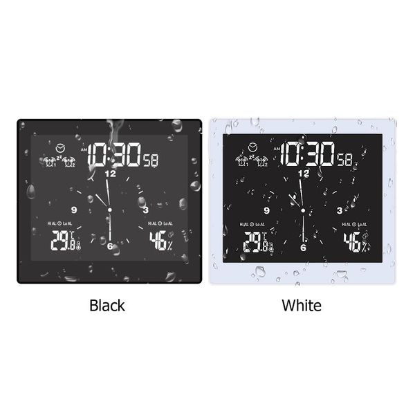 desk & table clocks digital bathroom wall clock waterproof alarm countdown timer suction cup temperature and humidity time function
desk & table clocks digital bathroom wall clock waterproof alarm countdown timer suction cup temperature and humidity time function