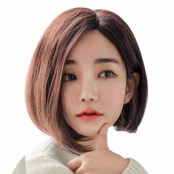 synthetic wigs lupu human hair short straight bob for women natural black brown color
synthetic wigs lupu human hair short straight bob for women natural black brown color
