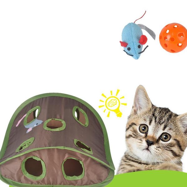 cat toys pet mice game intelligence toy bell tent with 9 hole cats playing tunnel foldable mouse hunt keeps kitten active pets
cat toys pet mice game intelligence toy bell tent with 9 hole cats playing tunnel foldable mouse hunt keeps kitten active pets