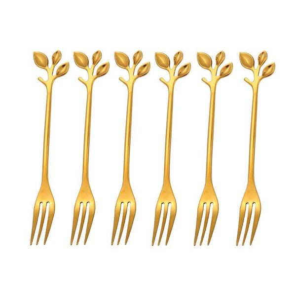 forks 6 pcs fruit fork 304 stainless steel flatware gold dinnerware appetizer snack dessert kitchen tableware leaf shape
forks 6 pcs fruit fork 304 stainless steel flatware gold dinnerware appetizer snack dessert kitchen tableware leaf shape