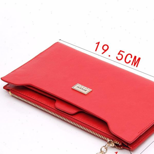brand fashion soft long small women wallet hasp purse clutch money phone card holder female wallets carteras, Red;black
brand fashion soft long small women wallet hasp purse clutch money phone card holder female wallets carteras, Red;black