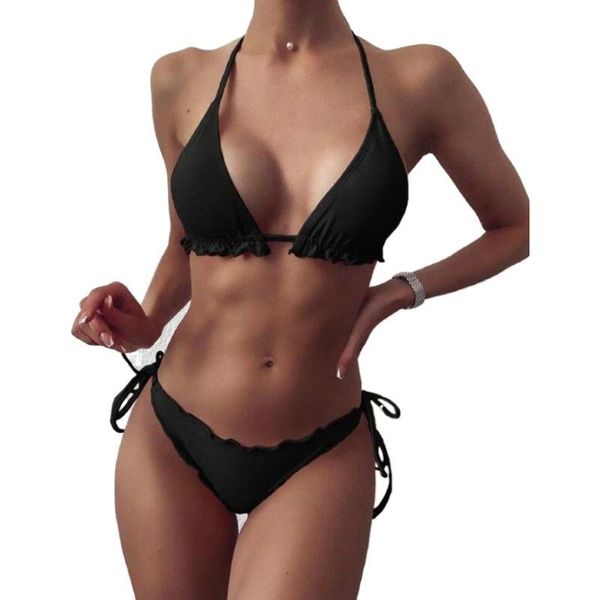 women's swimwear bikinis 2021 halter women swimsuit female bikini set print bodysuit bathing suit summer biquini, White;black
women's swimwear bikinis 2021 halter women swimsuit female bikini set print bodysuit bathing suit summer biquini, White;black