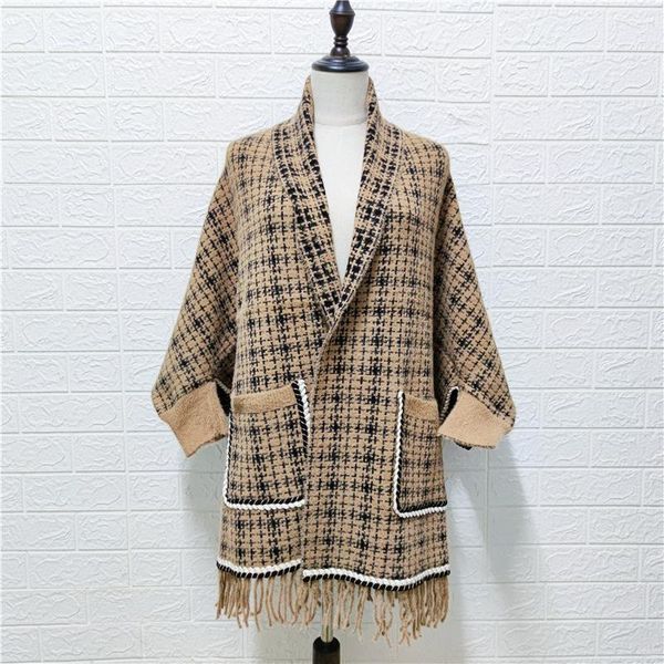 scarves cashmere pashmina women autumn winter with sleeves ponchos and capes shawl female thick warm tassel all-match cloak, Blue;gray
scarves cashmere pashmina women autumn winter with sleeves ponchos and capes shawl female thick warm tassel all-match cloak, Blue;gray