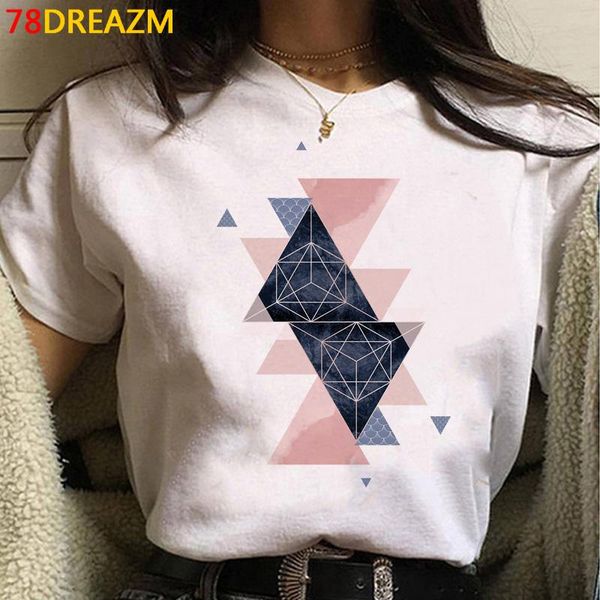 women's t-shirt geometry summer t shirt female kawaii plus size japanese aesthetic harajuku tumblr, White
women's t-shirt geometry summer t shirt female kawaii plus size japanese aesthetic harajuku tumblr, White