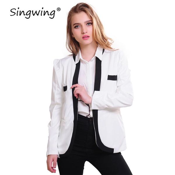 women's jackets singwing autumn women open stitch coat long sleeve v-neck casual style white and black color coats, Black;brown
women's jackets singwing autumn women open stitch coat long sleeve v-neck casual style white and black color coats, Black;brown