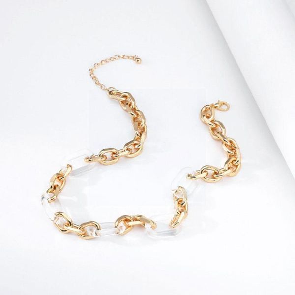 chains transparent resin double alloy necklace punk choker gift fashion jewelry design women twi m1r7, Silver
chains transparent resin double alloy necklace punk choker gift fashion jewelry design women twi m1r7, Silver