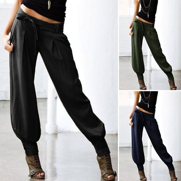 women casual back elastic waist pants ladies long trousers female low cargo pockets belted harem streetwear women's & capris, Black;white
women casual back elastic waist pants ladies long trousers female low cargo pockets belted harem streetwear women's & capris, Black;white