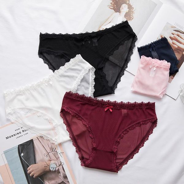 women's panties 3pcs lace lingerie ladies mesh seamless cotton crotch thin low waist breathable underwear woman girl briefs solid, Black;pink
women's panties 3pcs lace lingerie ladies mesh seamless cotton crotch thin low waist breathable underwear woman girl briefs solid, Black;pink