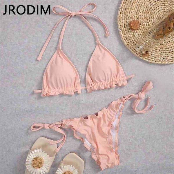 jrodim solid mirco bikini set ruffle swimsuit female bandage bathing suit brazlian swimwear biquini beach wear 210722, White;black
jrodim solid mirco bikini set ruffle swimsuit female bandage bathing suit brazlian swimwear biquini beach wear 210722, White;black
