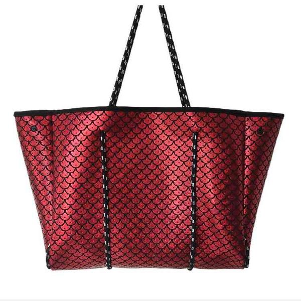 wholale beach ladi perforated tote s waterproof hands neoprene shopping bag, Black;red
wholale beach ladi perforated tote s waterproof hands neoprene shopping bag, Black;red