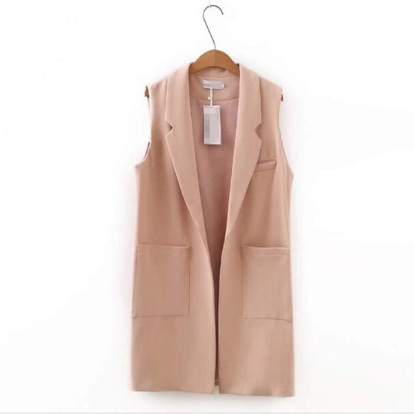 women's vests plus size open stitch colete feminino inverno 2021 spring autumn sleeveless blazer red & black khaki long veste femme, Black;white
women's vests plus size open stitch colete feminino inverno 2021 spring autumn sleeveless blazer red & black khaki long veste femme, Black;white